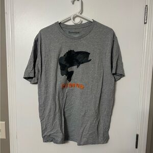 Simms Gray and Orange Graphic Tee